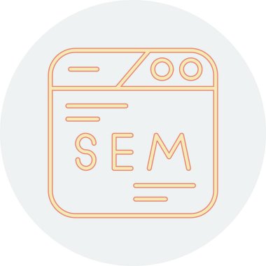 seo modern simgesinin vektör illüstrasyonu