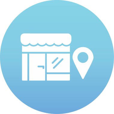 harita pin konumu simgesi, basit vektör illüstrasyonu