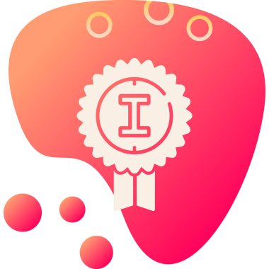 Beyin web simgesi basit vektör çizimi