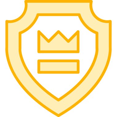 kalkan ikon vektör illüstrasyonu