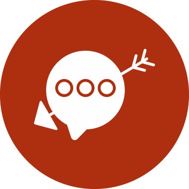 Sohbet simgesi, vektör illüstrasyon tasarımı