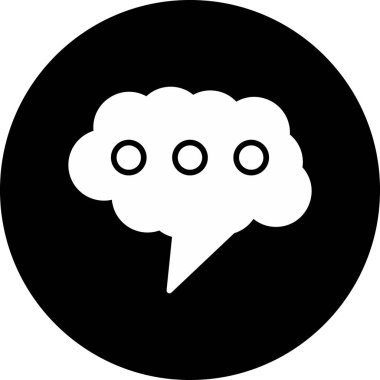 konuşma kabarcığı vektör çizimi