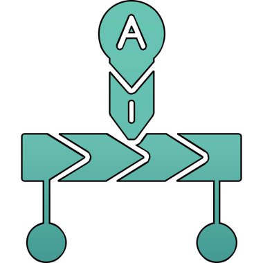 Ok. Web simgesi basit illüstrasyon