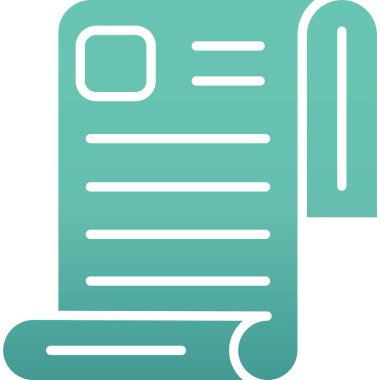 Belge. Web simgesi basit illüstrasyon