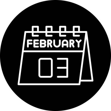 vektör Takvimi Simgesi illüstrasyonu