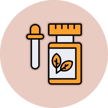 Bir hap simgesinin vektör illüstrasyonu