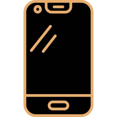 Akıllı telefon. Web simgesi basit illüstrasyon