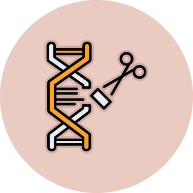 dna. Web simgesi basit illüstrasyon