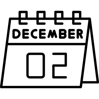 Ocak 25 satır ikon vektör illüstrasyonu