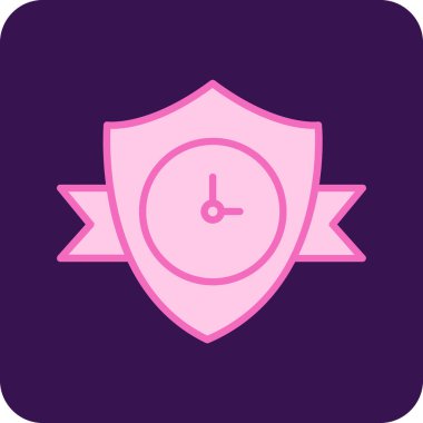 Saat simgesi vektör illüstrasyonu