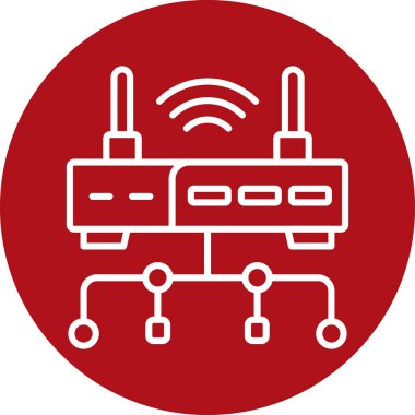 Kablosuz. Web simgesi basit tasarım