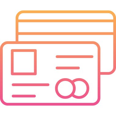 kart simge vektör çizim