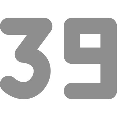 numara 38 numara simge tasarımı.