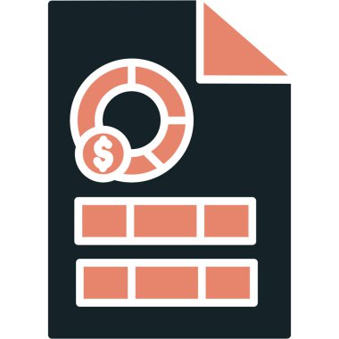 Veri yönetimi renkli vektör simgesi.