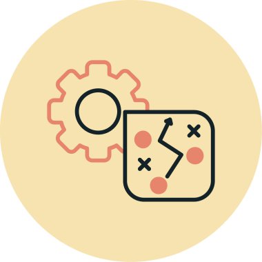 Simgeyi ayarlamanın vektör illüstrasyonu