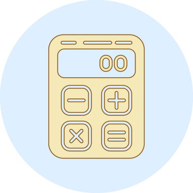 Hesap makinesi. Web simgesi basit tasarım