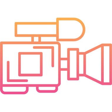 kamera simgesi vektör illüstrasyonu