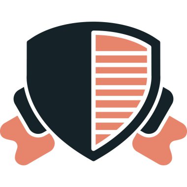 veri koruması renkli vektör simgesi