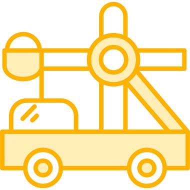 inşaat vinci vektör simgesi