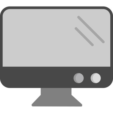 Televizyon. Web simgesi basit illüstrasyon