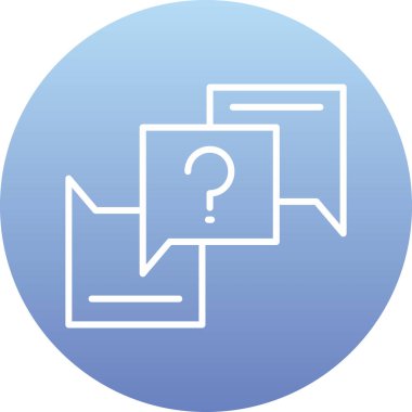 Sohbet simgesi vektör illüstrasyonu