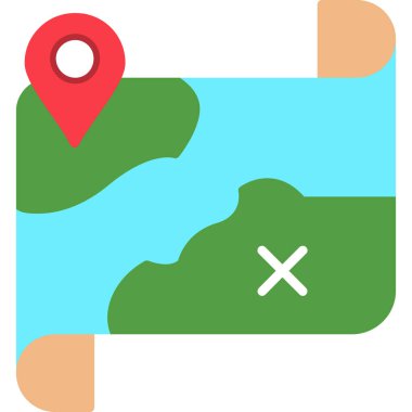 gps konum simgesi, vektör illüstrasyonu