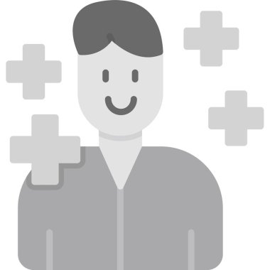 man simgesi, illüstrasyon, beyaz arkaplan üzerindeki vektör