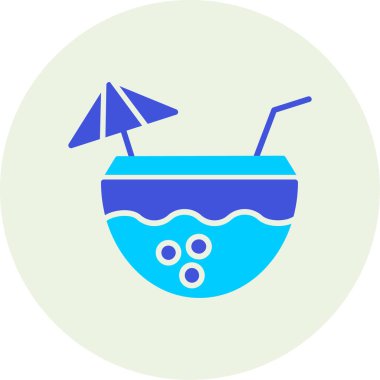 Kokteyl vektör resimleme simgesi