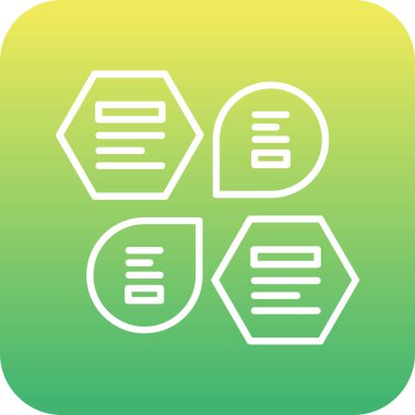 eşsiz veritabanı vektör çizgisi simgesi