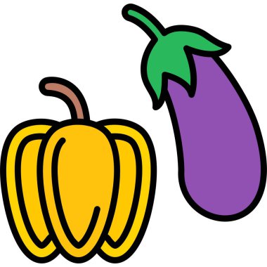 Balkabağım. Web simgesi basit illüstrasyon