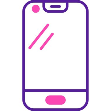 Akıllı telefon. Web simgesi basit illüstrasyon