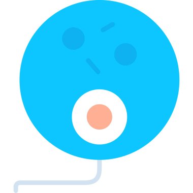 Düz stil bowling ikonu