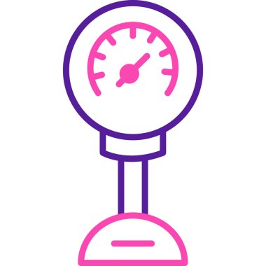 Bir mezura simgesinin vektör illüstrasyonu