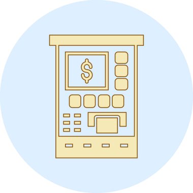 Modern bir hesap makinesinin vektör çizimi