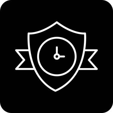 Alarm saati simgesi, vektör illüstrasyonu