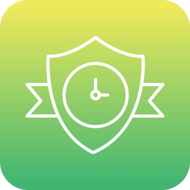 Çalar saat simgesi dijital yeşil