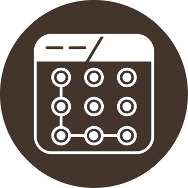 Hesap makinesi simgesinin vektör illüstrasyonu