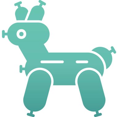 Köpek. Web simgesi basit illüstrasyon