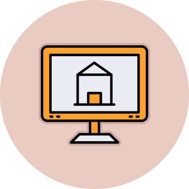 Modern simgenin vektör illüstrasyonu