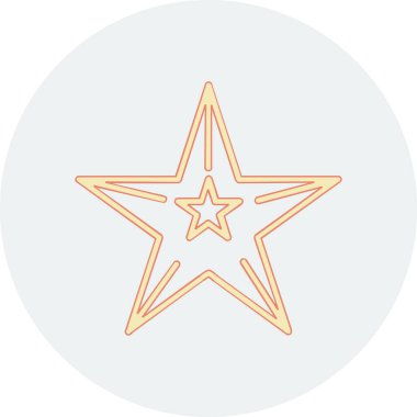 yıldız simgesi vektör illüstrasyonu