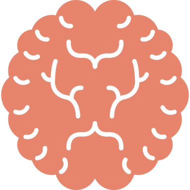 beyin ikonu vektör illüstrasyonu