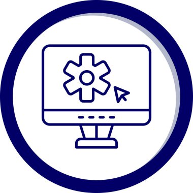 seo modern simgesinin vektör illüstrasyonu