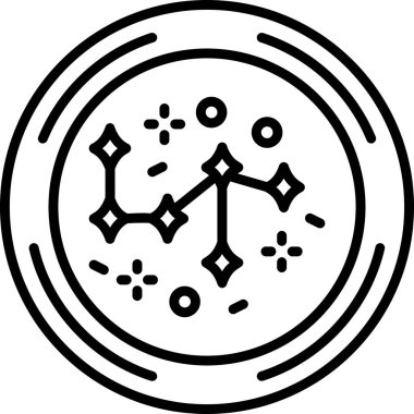 Ana hat biçiminde kripto para kripto simgesi