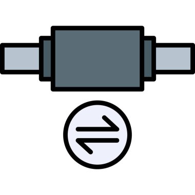 elektrik dolgu simgesi, vektör illüstrasyonu