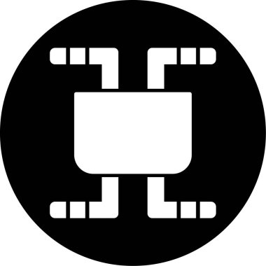 Modern b 'nin vektör illüstrasyonunda müziğin eksik simgesi