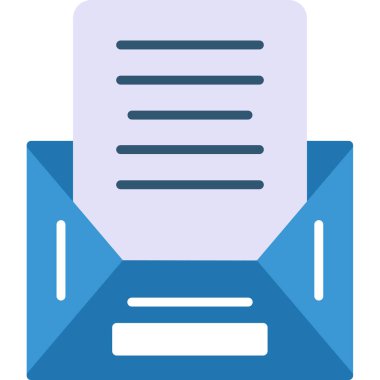 Belge. Web simgesi basit illüstrasyon