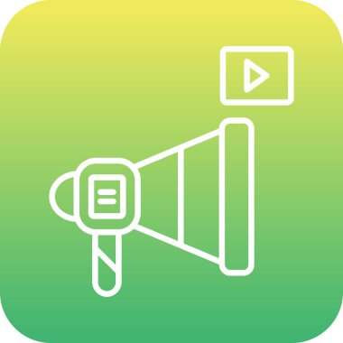 Hoparlör simgesi soyut arkaplanda izole edildi