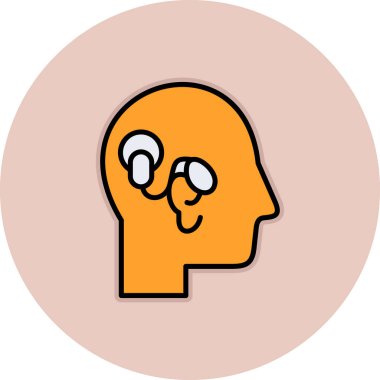 Beyin. simge simgesi vektörü