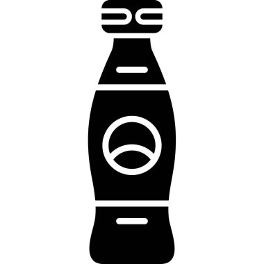 şişe içecek ikonu ana hatlarıyla