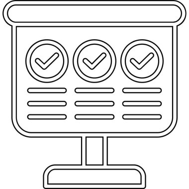 işaret simgesini işaretle, vektör illüstrasyonu